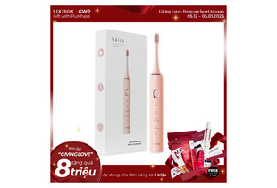 Bàn chải điện Halio Sonic SmartClean Electric Toothbrush Coral