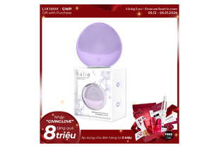 Máy Rửa Mặt Dành Cho Da Nhạy Cảm Halio Sensitive Facial Cleansing & Massaging Device Purple Rain Limited Edition