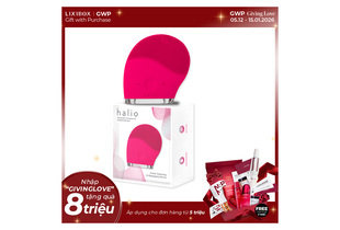 Halio Facial Cleansing & Massaging Device Hot Pink Limited Edition
