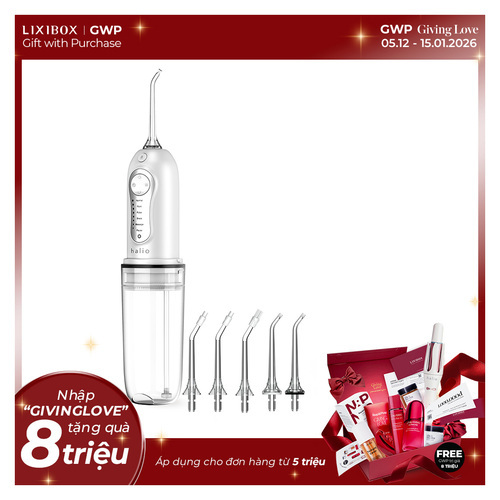 Máy tăm nước cầm tay 6 chế độ Halio Professional Cordless Oral Irrigator