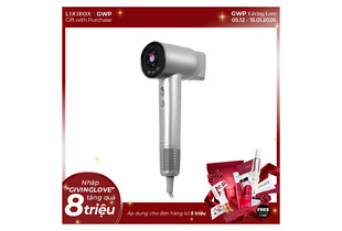 Máy Sấy Tóc Ion Âm Halio Hypersonic Hair Dryer Silver Frost