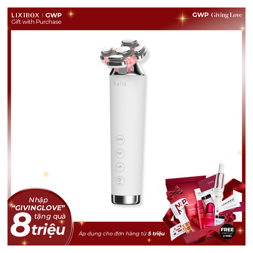 Máy Nâng Cơ, Giảm Mỡ Mặt & Trẻ Hoá Da kết hợp Ánh Sáng Sinh Học Halio RevitaWave Skin Rejuvenator