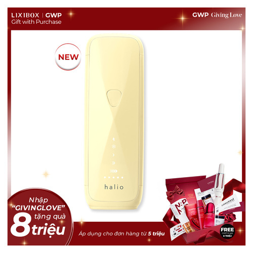 Máy Triệt Lông Halio SilkGlow IPL Sapphire Cooling Hair Removal Device - Yellow
