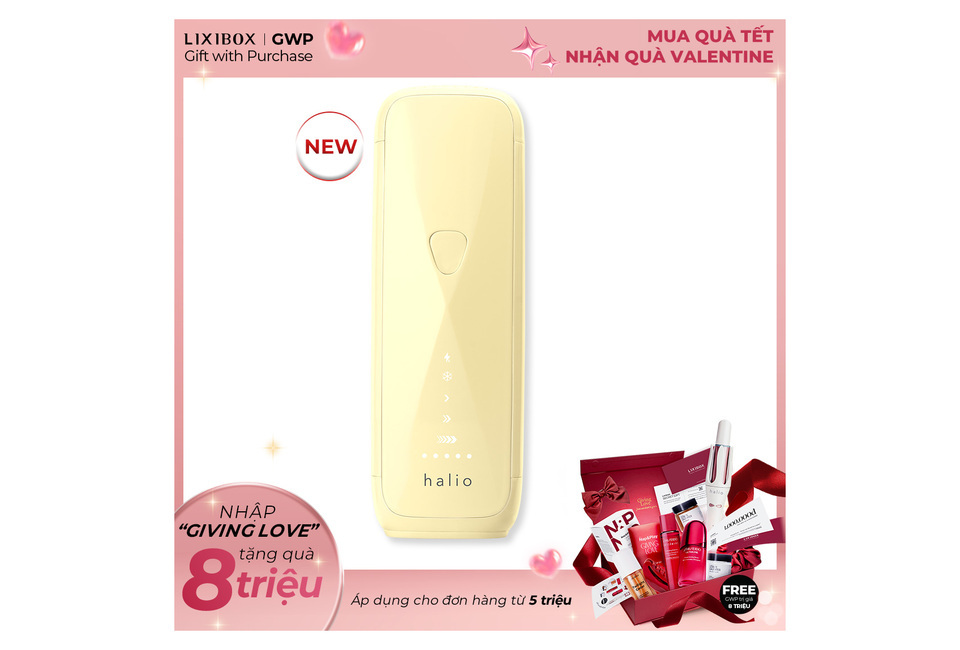 Máy Triệt Lông Halio SilkGlow IPL Sapphire Cooling Hair Removal Device - Yellow với thiết kế sang trọng, cung cấp liệu trình triệt lông hiệu quả. Sản phẩm mới với nhiều tính năng ưu việt.
