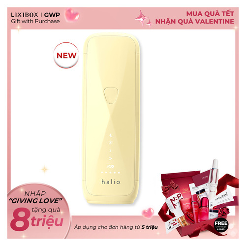 Máy Triệt Lông Halio SilkGlow IPL Sapphire Cooling Hair Removal Device - Yellow