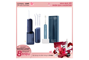 Combo Bật Mood Tự Tin bao gồm bàn chải điện Halio Wave Sonic và một bộ phụ kiện chăm sóc răng miệng, cùng với quà tặng hấp dẫn cho khách hàng khi mua hàng từ 5 triệu.