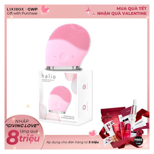Halio Facial Cleansing & Massaging Device Baby Pink Limited Edition