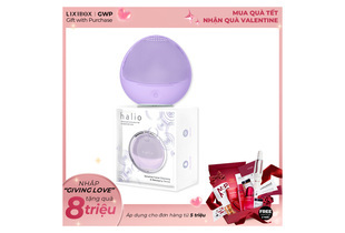 Máy Rửa Mặt Dành Cho Da Nhạy Cảm Halio Sensitive Facial Cleansing & Massaging Device Purple Rain Limited Edition