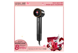 Máy Sấy Tóc Ion Âm Halio Hypersonic Hair Dryer Space Grey, thiết kế hiện đại với màn hình hiển thị chức năng, tính năng nóng và lạnh, cùng chương trình khuyến mãi hấp dẫn.