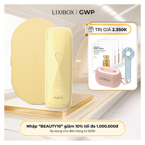 Máy Triệt Lông Halio SilkGlow IPL Sapphire Cooling Hair Removal Device - Yellow