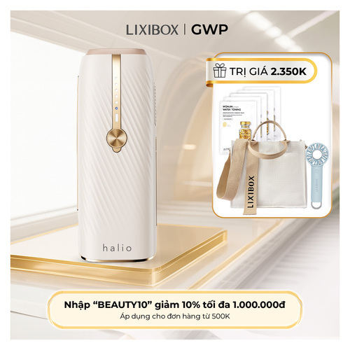 Máy Triệt Lông Lạnh Sapphire Halio InfinityGlow Advanced IPL Sapphire Cooling Hair Removal Device - Beige