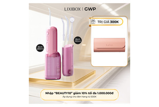 Máy Tăm Nước 2 Bình Thay Thế Halio UltraClean Express Hydro Floss Phiên Bản Nâng Cấp Dành Cho Răng Niềng - Muted Rose