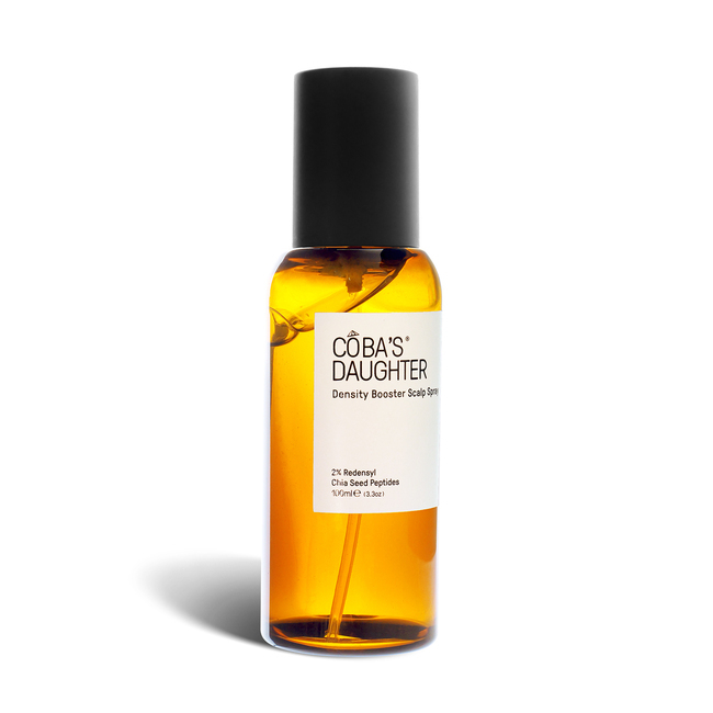 Xịt Dưỡng tóc CoBa's Daughter Density Booster Scalp Spray 100ml, với 2% Redensyl và Chi Seed Peptides, giúp kích thích sự phát triển tóc dày và khỏe mạnh ở da đầu.