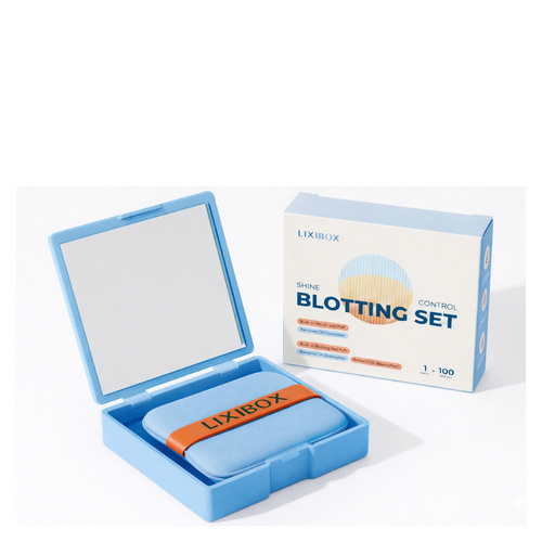 Giấy thấm dầu Lixibox Shine Control Blotting Set - Màu Xanh