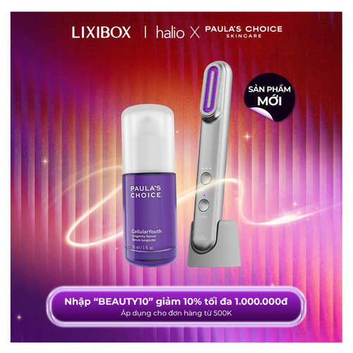 Combo Máy Phức Hợp Ánh Sáng Đa Tầng Halio Pro & Paula’s Choice NAD+ CellularYouth Longevity Serum