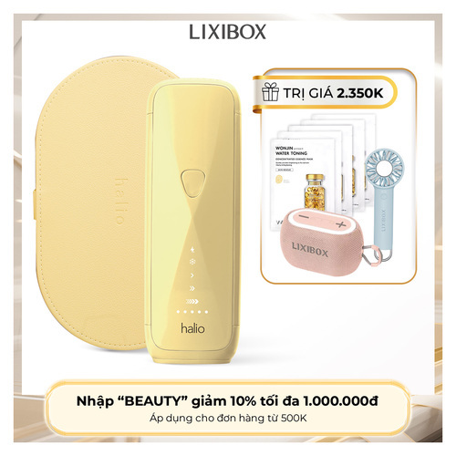 Máy Triệt Lông Halio SilkGlow IPL Sapphire Cooling Hair Removal Device - Yellow
