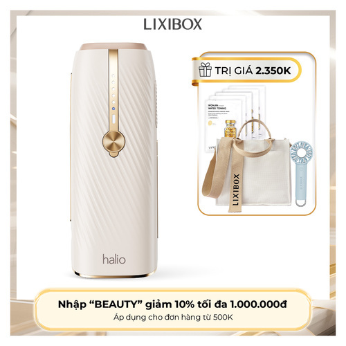 Máy Triệt Lông Lạnh Sapphire Halio InfinityGlow Advanced IPL Sapphire Cooling Hair Removal Device - Beige