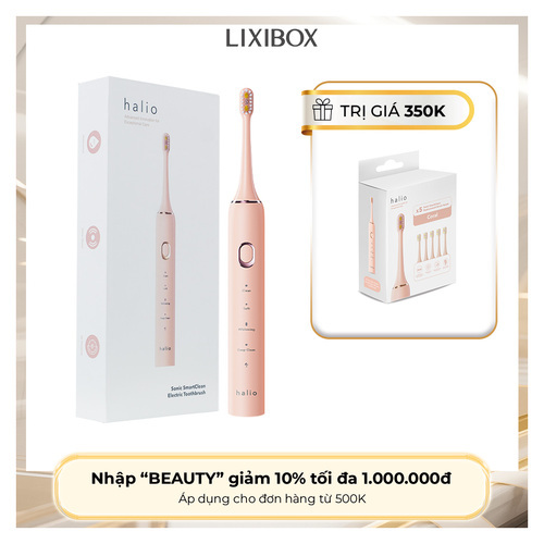 Bàn chải điện Halio Sonic SmartClean Electric Toothbrush Coral