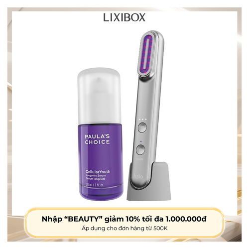Combo Máy Phức Hợp Ánh Sáng Đa Tầng Halio Pro & Paula’s Choice NAD+ CellularYouth Longevity Serum