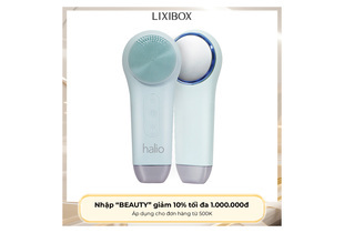 Máy Rửa Mặt Massage Tích Hợp Liệu Pháp Ánh Sáng và Nhiệt Halio Multi-task Cleansing & Massaging Device với công nghệ ánh sáng đỏ và xanh, mang đến làn da sạch sẽ, tươi sáng, thanh lọc và trẻ hóa.