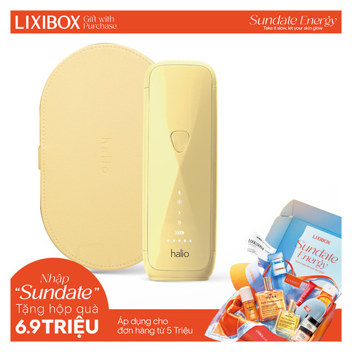 Máy Triệt Lông Halio SilkGlow IPL Sapphire Cooling Hair Removal Device - Yellow