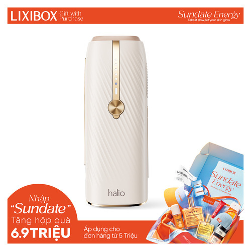 Máy Triệt Lông Lạnh Sapphire Halio InfinityGlow Advanced IPL Sapphire Cooling Hair Removal Device - Beige