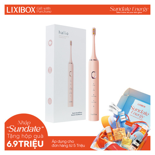 Bàn chải điện Halio Sonic SmartClean Electric Toothbrush Coral