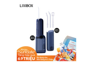 Máy Tăm Nước 2 Bình Thay Thế Halio UltraClean Express Hydro Floss Phiên Bản Nâng Cấp Dành Cho Răng Niềng - Ocean Blue