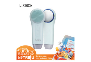 Máy Rửa Mặt Massage Tích Hợp Liệu Pháp Ánh Sáng và Nhiệt Halio Multi-task Cleansing & Massaging Device with Red Blue Light Therapy 5 in 1 - Ice Blue, bao gồm nhiều tính năng chăm sóc da siêu dưỡng, thiết kế tiện lợi cho quá trình làm sạch và massage hiệu quả.