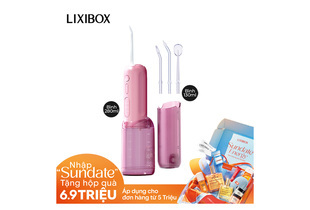 Máy Tăm Nước 2 Bình Thay Thế Halio UltraClean Express Hydro Floss Phiên Bản Nâng Cấp Dành Cho Răng Niềng - Muted Rose