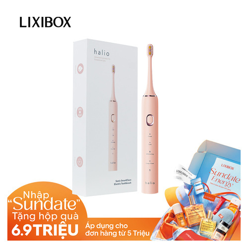 Bàn chải điện Halio Sonic SmartClean Electric Toothbrush Coral