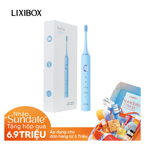 Bàn chải điện Halio Sonic SmartClean Electric Toothbrush Sky Blue