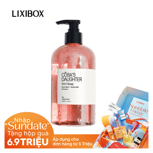 Gel Tắm Rửa tay Tắm Bồn CoBa's Daughter 3in1 Bodywash, Hand Wash and Bubble Bath 500ml - Grapefruit Peel & Eucalyptus Globulus