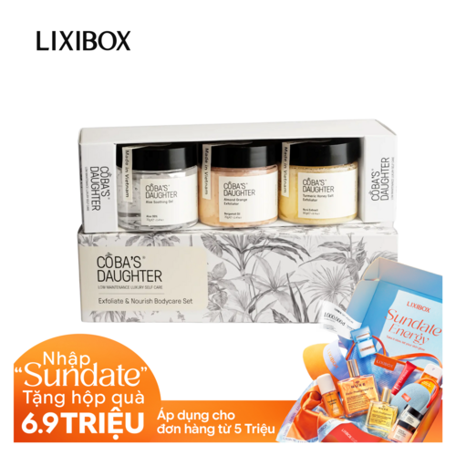 Bộ chăm sóc cơ thể tẩy tế bào chết & dưỡng ẩm cho da - CoBa's Daughter Exfoliate & Nourish Bodycare Set