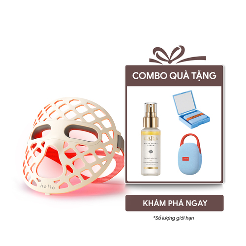 Mặt Nạ Ánh Sáng Sinh Học Halio PureGlow Ultralite Silicone LED Face Mask